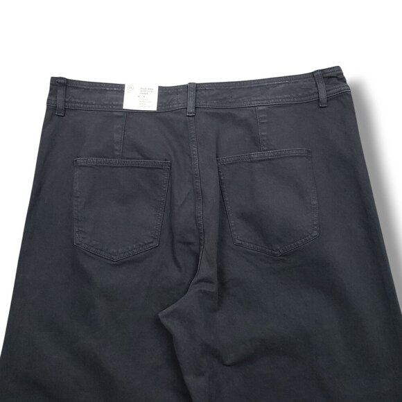 Universal Thread Wide Leg Ankle Jeans Juniors 17 Black Comfort Stretch Womens - Picture 5 of 12